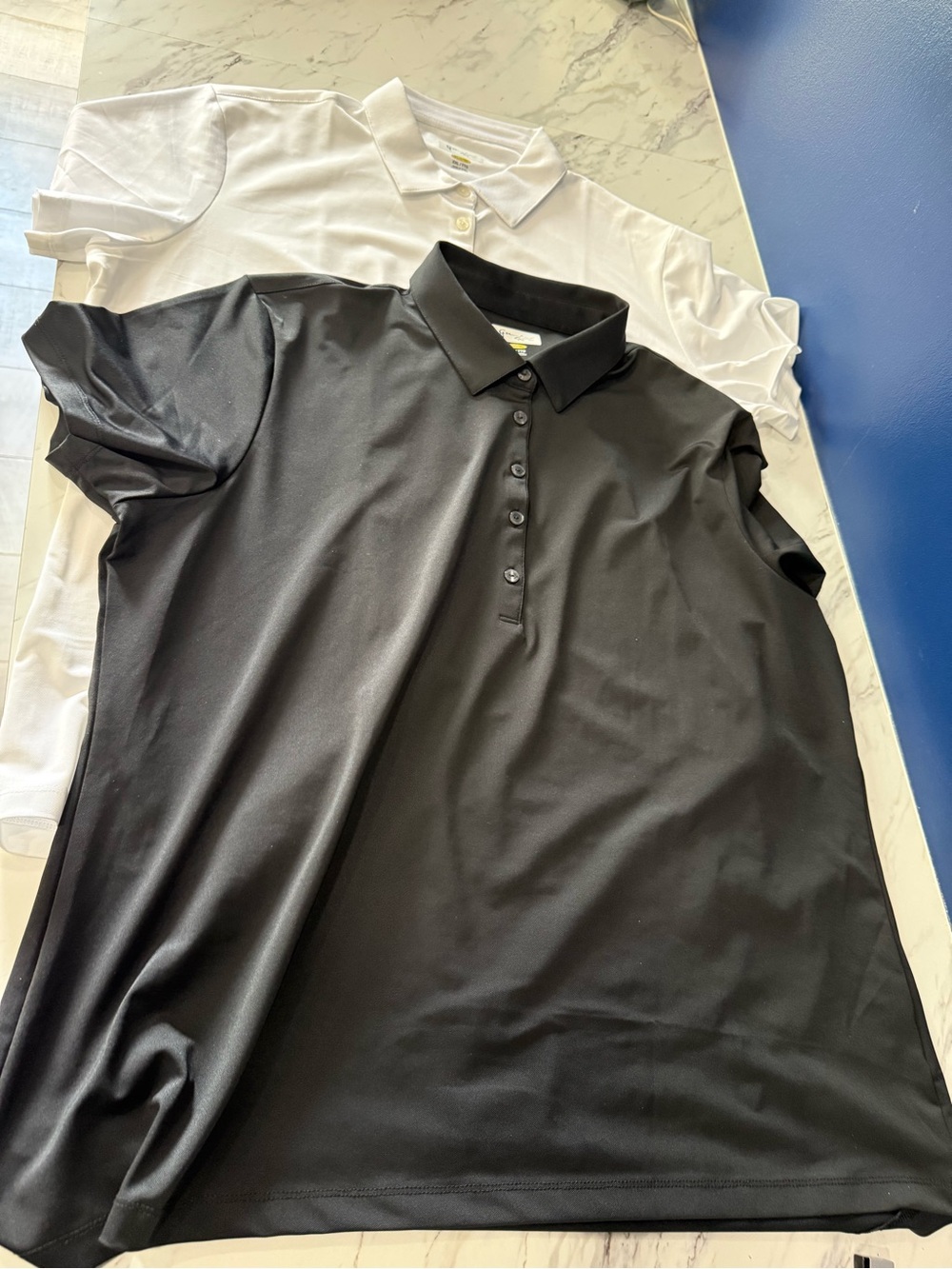 Classic Black Polo Shirt (with White Polo)